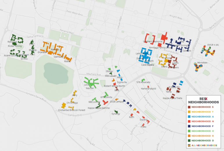 stanford university campus map