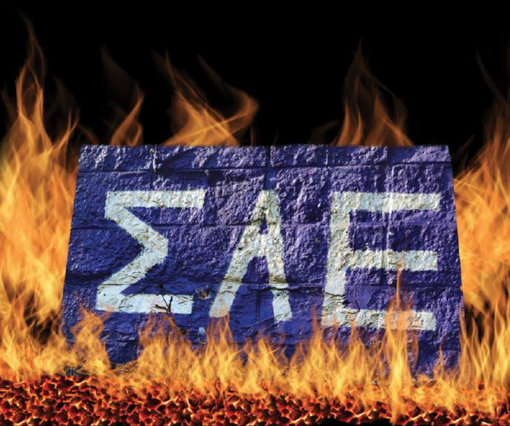 SAE has been kicked off campus for two years.